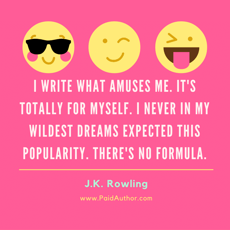 J.K. Rowling Author Quotes on Writing